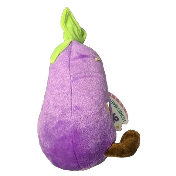 Edward the Eggplant 8" Plush Size Toy Plushie by Honeymaru Wink Wink NEW - Picture 5 of 13